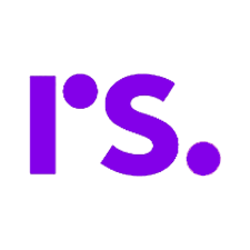 real self purple logo white circle